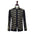 Black Gold Inlaid Zipper Men's Court Army Dress