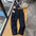 Brushed Twill Straight-Leg Pants