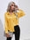 Women's Satin V-Neck Blouse