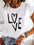 Women’s 90s Trend Letter Print T-Shirt – Casual Short Sleeve Graphic Tee