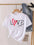 Love Heart Feather Tee