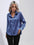 Women's Satin V-Neck Blouse