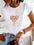 Women’s 90s Style Graphic T-Shirt – Cute Short Sleeve Summer Tee