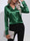 Women's Satin V-Neck Blouse