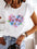 Women’s 90s Style Graphic T-Shirt – Cute Short Sleeve Summer Tee