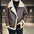 Men’s Fur-Lined Leather Moto Jacket