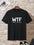 WTF Foodie Black Tee